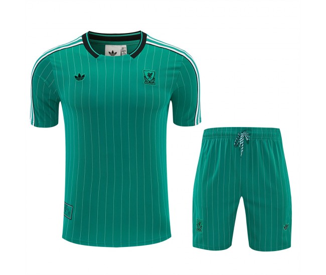 Liverpool FC Adult Terrace Icons Green Soccer Kit 2025-26