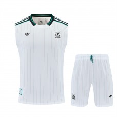 Liverpool FC Adult Terrace Icons White Sleeveless Soccer Kit 2025-26