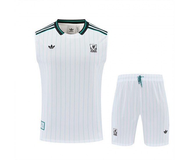 Liverpool FC Adult Terrace Icons White Sleeveless Soccer Kit 2025-26