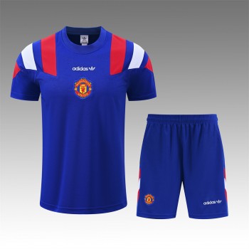 Manchester United Adult Blue EQT Training Soccer Kit 2026-27