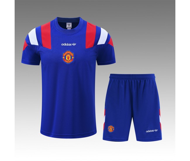 Manchester United Adult Blue EQT Training Soccer Kit 2026-27
