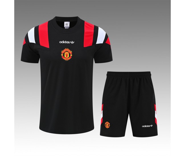 Manchester United Adult Black EQT Training Soccer Kit 2026-27