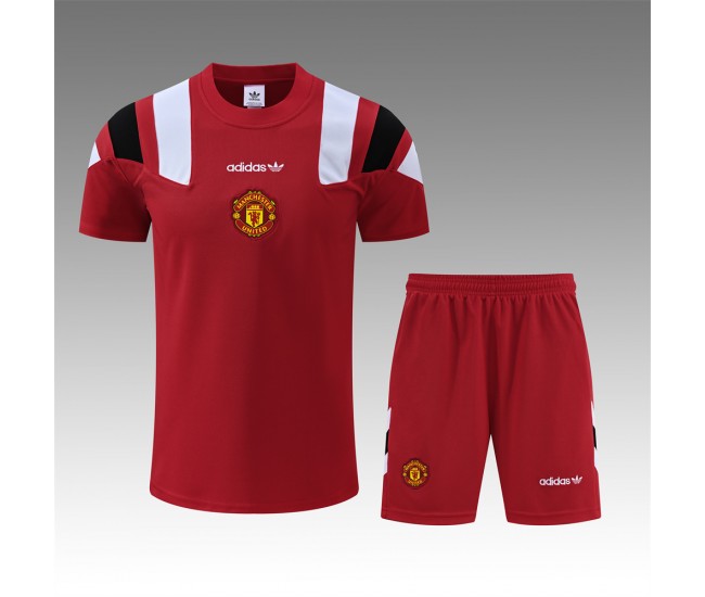 Manchester United Adult Red EQT Training Soccer Kit 2026-27