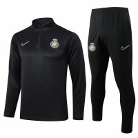 Al Nassr FC Black Training Technical Soccer Tracksuit 2024-25