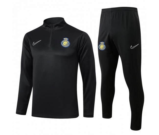 Al Nassr FC Black Training Technical Soccer Tracksuit 2024-25
