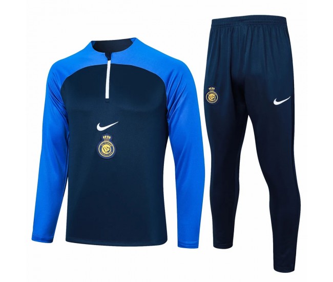 Al Nassr FC Navy Training Technical Soccer Tracksuit 2024-25