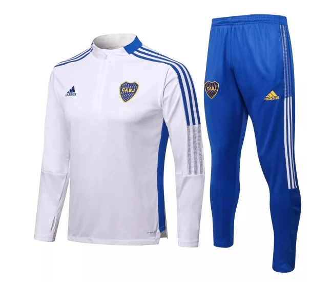 Boca Juniors White Training Soccer Tracksuit 2021-22