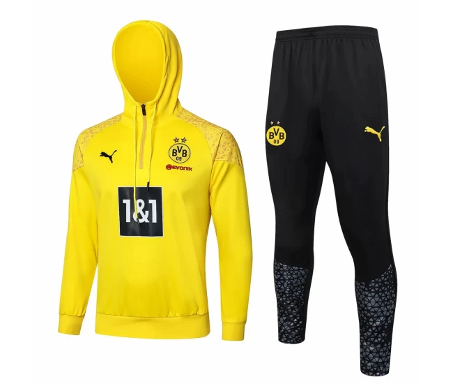 Borussia Dortmund Hoodie Training Soccer Tracksuit 23-24