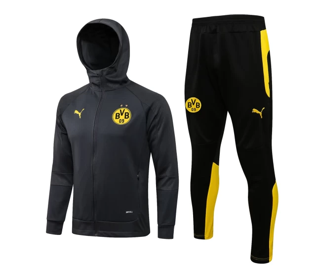 BVB Borussia Dortmund Hooded Presentation Soccer Tracksuit 2021-22