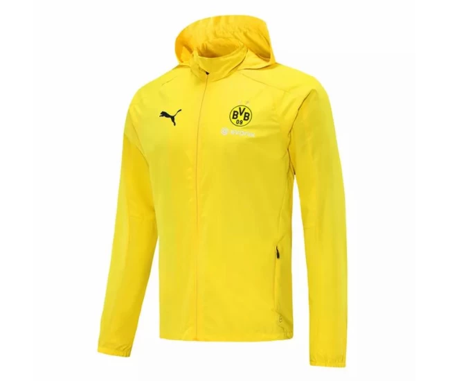 Bvb Borussia Dortmund Windbreaker Jacket Yellow 2021