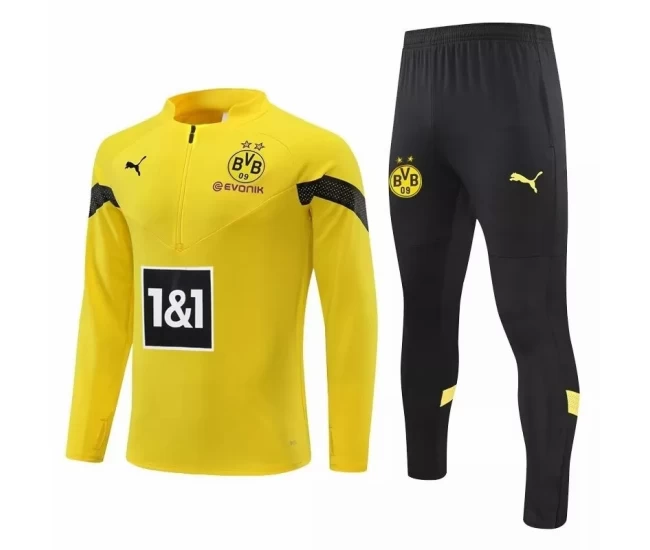 BVB Borussia Dortmund Yellow Training Technical Soccer Tracksuit 2022-23