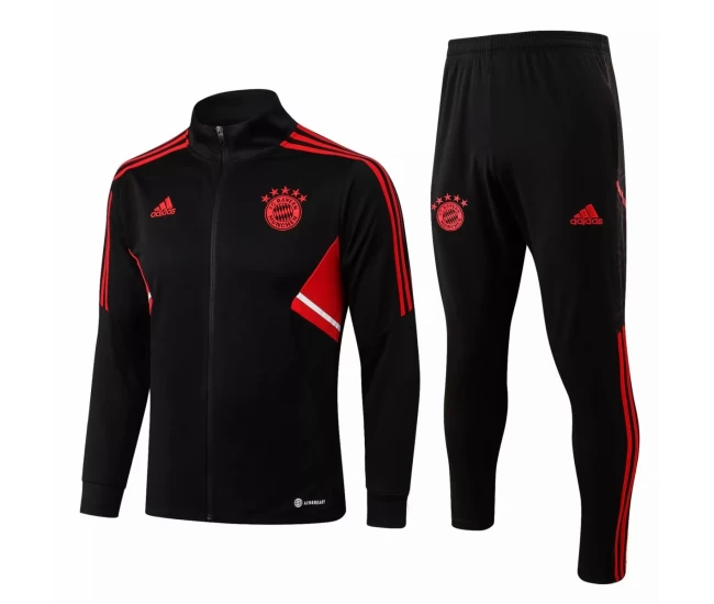 Bayern Munich Black Training Presentation Soccer Tracksuit 2022-23