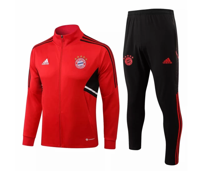 Bayern Munich Red Training Presentation Soccer Tracksuit 2022-23