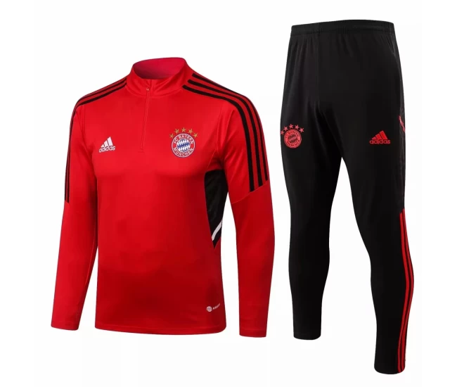 Bayern Munich Red Training Technical Soccer Tracksuit 2022-23