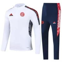 Bayern Munich White Training Technical Soccer Tracksuit 2021-22