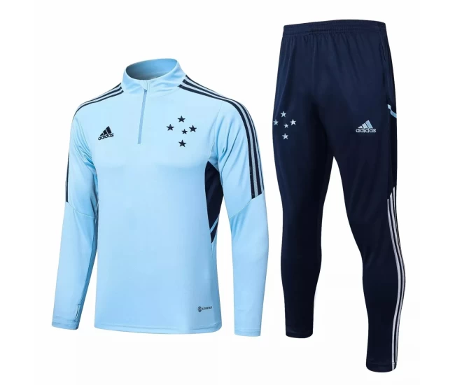 Cruzeiro Navy Training Technical Soccer Tracksuit 2022-23