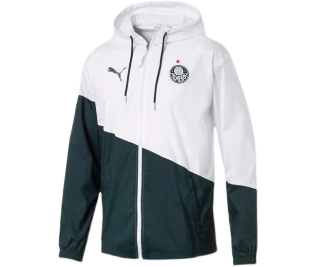 Palmeiras Green and White Windbreaker Soccer Jacket 2022