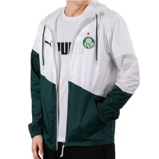 Palmeiras Green and White Windbreaker Soccer Jacket 2022