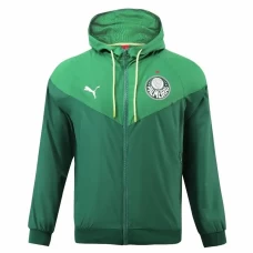 Palmeiras Mens Windrunner Full Zip Hooded Soccer Jacket 2023-24