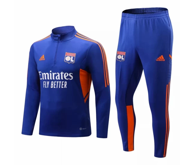 Olympique Lyonnais Blue Training Technical Soccer Tracksuit 2022-23