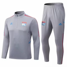 Olympique Lyonnais Grey Training Technical Soccer Tracksuit 2022-23