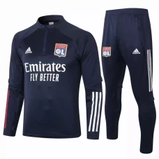 Olympique Lyonnais Training Soccer Tracksuit Navy 2020 2021