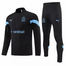 Olympique Marseille Black Training Technical Soccer Tracksuit 2022-23