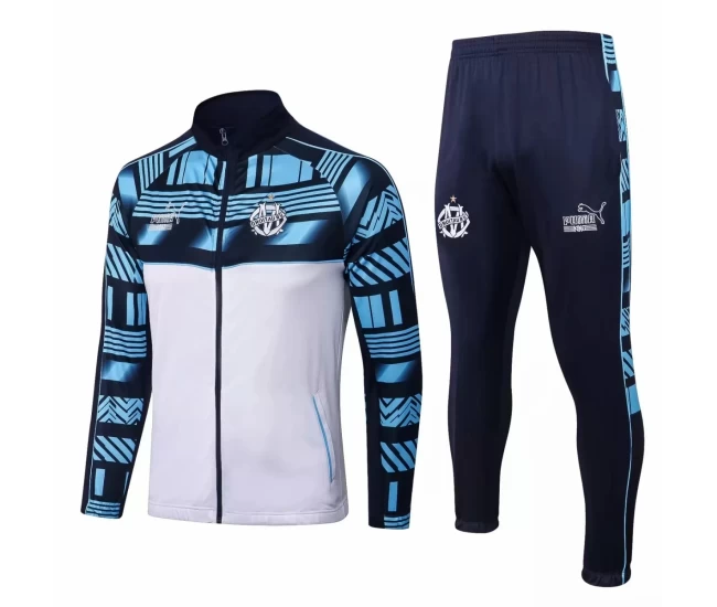 Olympique Marseille Blue Training Presentation Soccer Tracksuit 2022-23