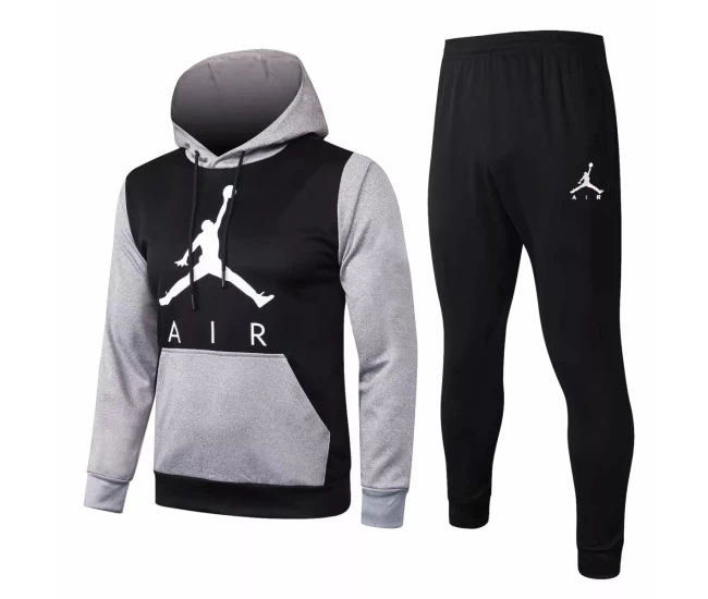 Jordan Black Casual fleece Presentation Suit 2020