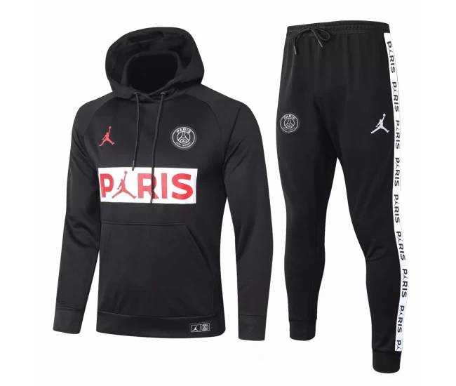 Jordan X PSG Black Soccer Presentation Tracksuit 2020