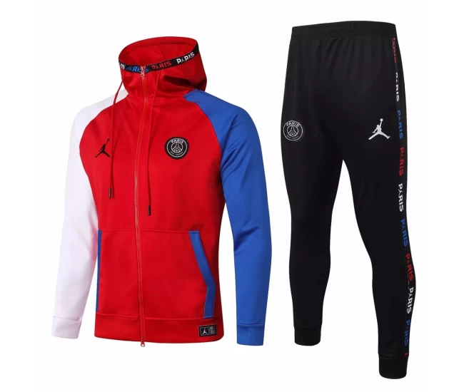 Jordan X Psg Soccer Casual Fleece Presentation Tracksuit 2020 Red