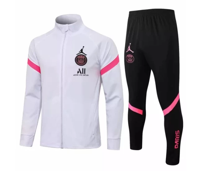 PSG X Jordan White Training Soccer Tracksuit 2021