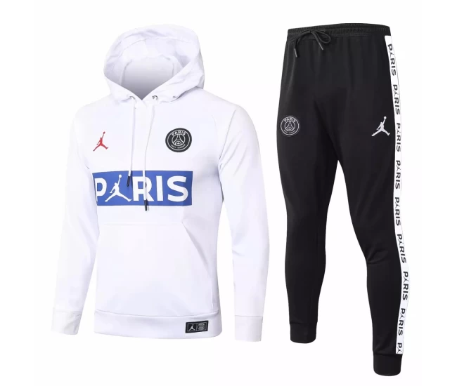 Jordan X PSG White Soccer Presentation Tracksuit 2020