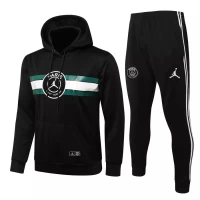 PSG X Jordan Hooded Black Training Technical Soccer Tracksuit 2021-22