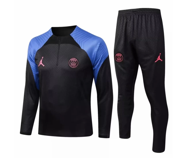 PSG Jordan Black Training Technical Soccer Tracksuit 2022-23