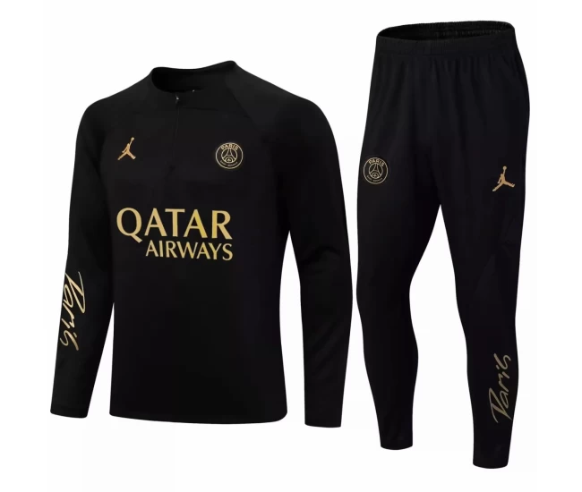 Jordan PSG Black Training Technical Soccer Tracksuit 2022-23