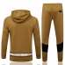 PSG X Jordan Hooded Golden Training Technical Soccer Tracksuit 2021-22