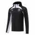 PSG Jordan Mens Black Windrunner Soccer Jacket 2022-23