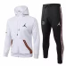 PSG Jordan Soccer Presentation White Tracksuit 2020