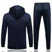 PSG X Jordan Navy Hooded Training Technical Soccer Tracksuit 2021-22