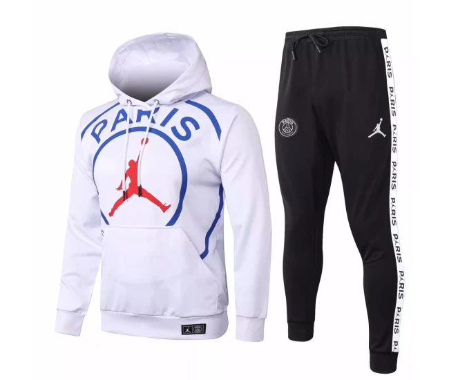 PSG X Jordan White Soccer Presentation Tracksuit 2020