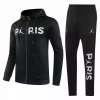 Jordan X Psg Black Soccer Presentation Tracksuit Black 2020 2021