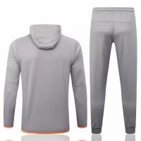 Nike Grey Blue Training Hoodie Presentation Soccer Tracksuit 2022-23