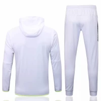 Nike White Grey Training Hoodie Presentation Soccer Tracksuit 2022-23