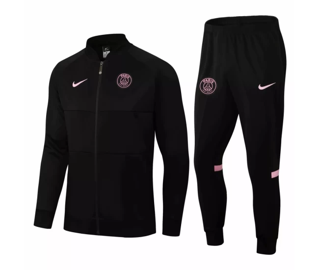 PSG Training Presentation Soccer Tracksuit 2021 Black