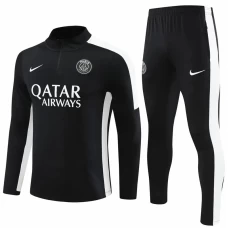 PSG Black Training Technical Soccer Tracksuit 2023-24