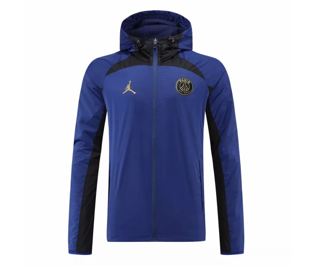 PSG Jordan Blue All Weather Windrunner Soccer Jacket 2022