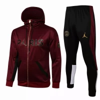 PSG Jordan Soccer Presentation Burgundy Tracksuit 2021 2022