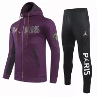 PSG Jordan Soccer Presentation Purple Tracksuit 2020 2021