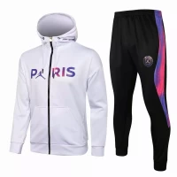 PSG Jordan Soccer Presentation White Tracksuit 2021 2022